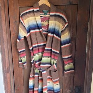 RALPH LAUREN Aztec Navajo Native American long duster P